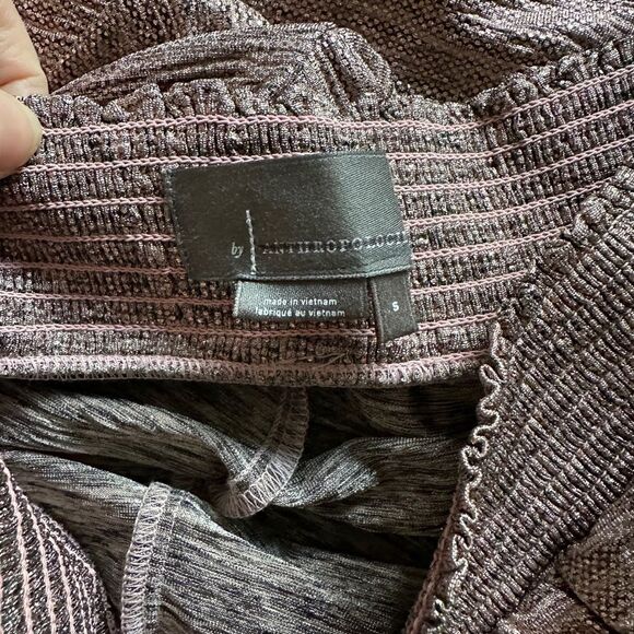 Anthropologie Melora Metallic Rose Gold Joggers Womens Size Small EUC - Picture 4 of 5